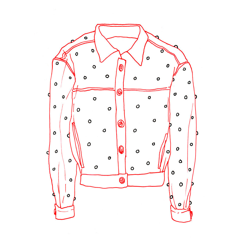 ISABEL MARANT PINK STUDDED DENIM